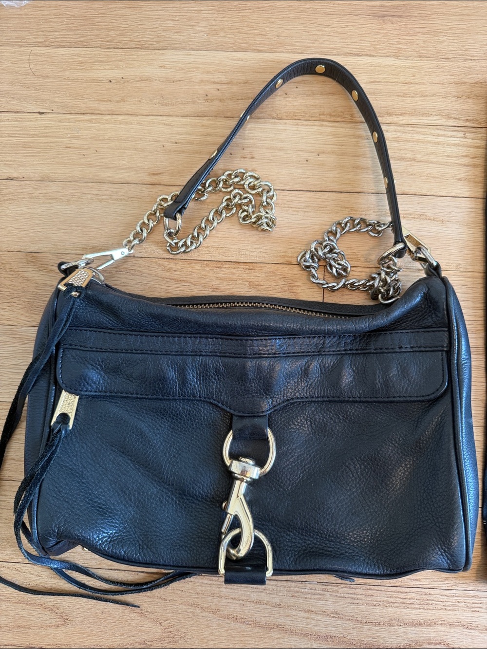 Loved Rebecca Minkoff Black Leather MAC Bag - Soft Vintage Charm